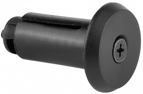 Заглушка ручек руля XH-B009, посадочный диаметр 16 мм, полипропилен, чёрная