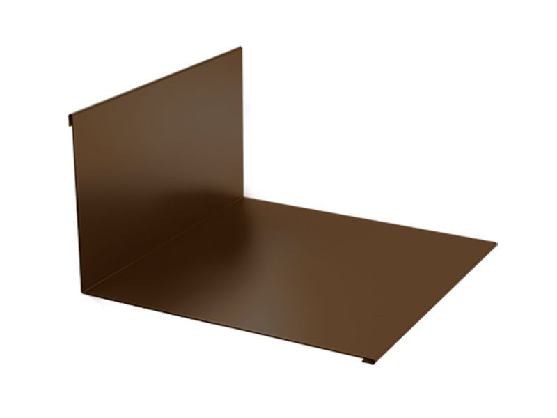 Планка примыкания верхняя 250*147*2000 - коричневая (8017)