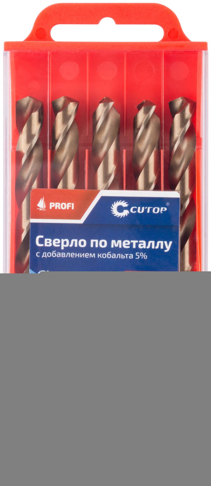 Сверло по металлу Profi с кобальтом 5%, 3,2 x 65 мм (10 шт) Cutop