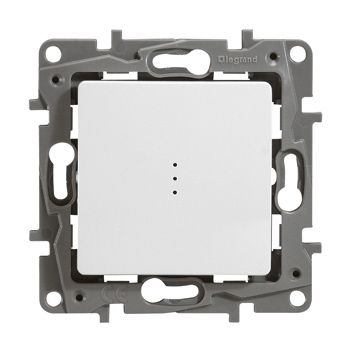 Выключатель 1-клавишный с подсветкой Legrand Etika 672203 механизм 10АХ 250В~ винт. зажимы белый