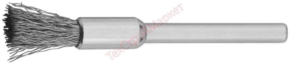 Щетка ЗУБР кистевая нержавеющая сталь на шпильке,  d 5,0x3,2мм, L 42мм 1шт