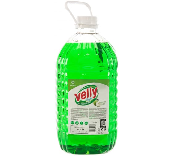 Средство для мытья посуды Velly light (зеленое яблоко) 5 кг