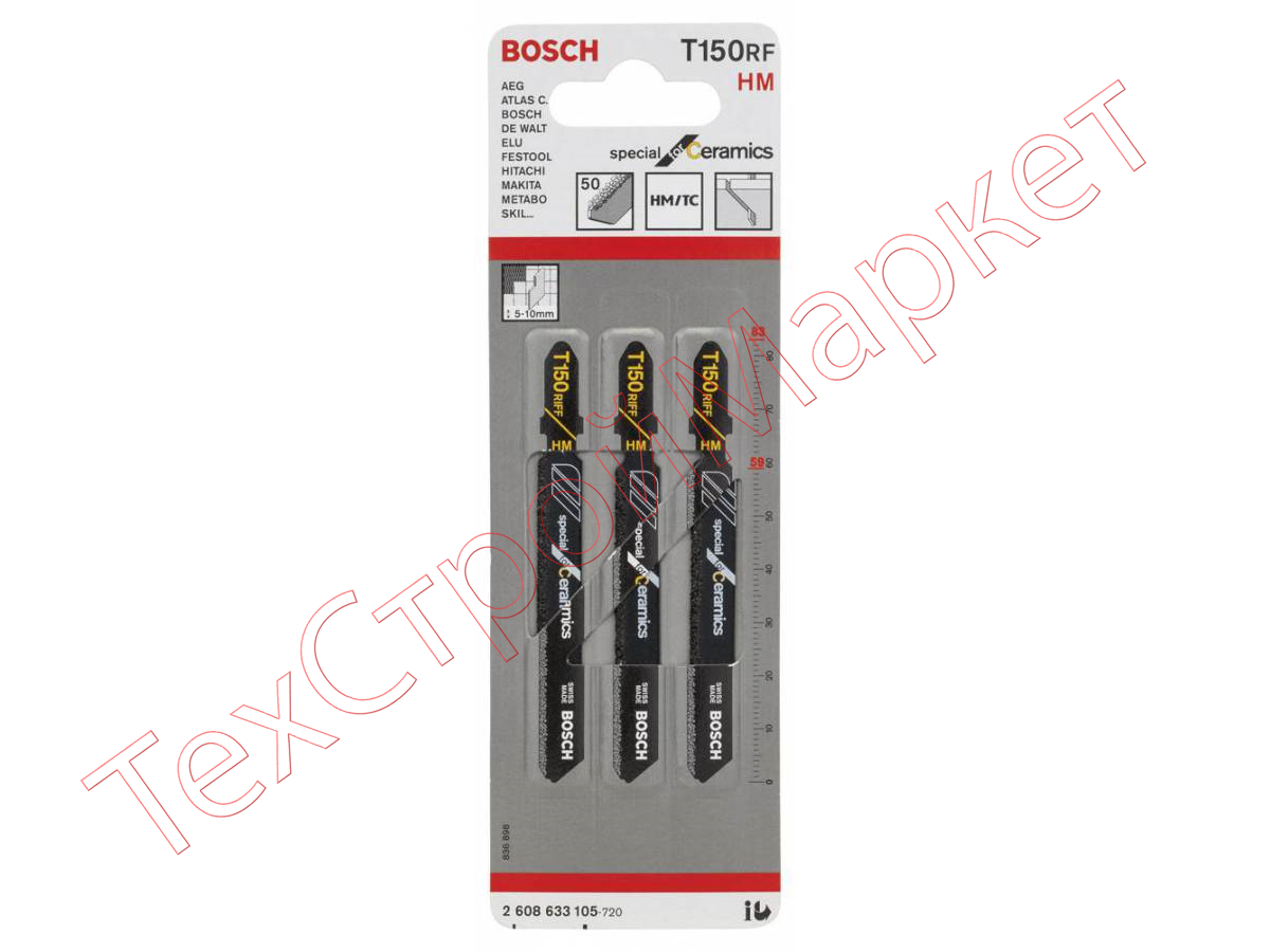 Набор пилок Bosch 3шт T150 RIFF (105)