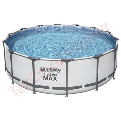 Бассейн каркасный Bestway Steel Pro Max 427 х 122 (фильтр- насос (220-240В), лестница, тент)