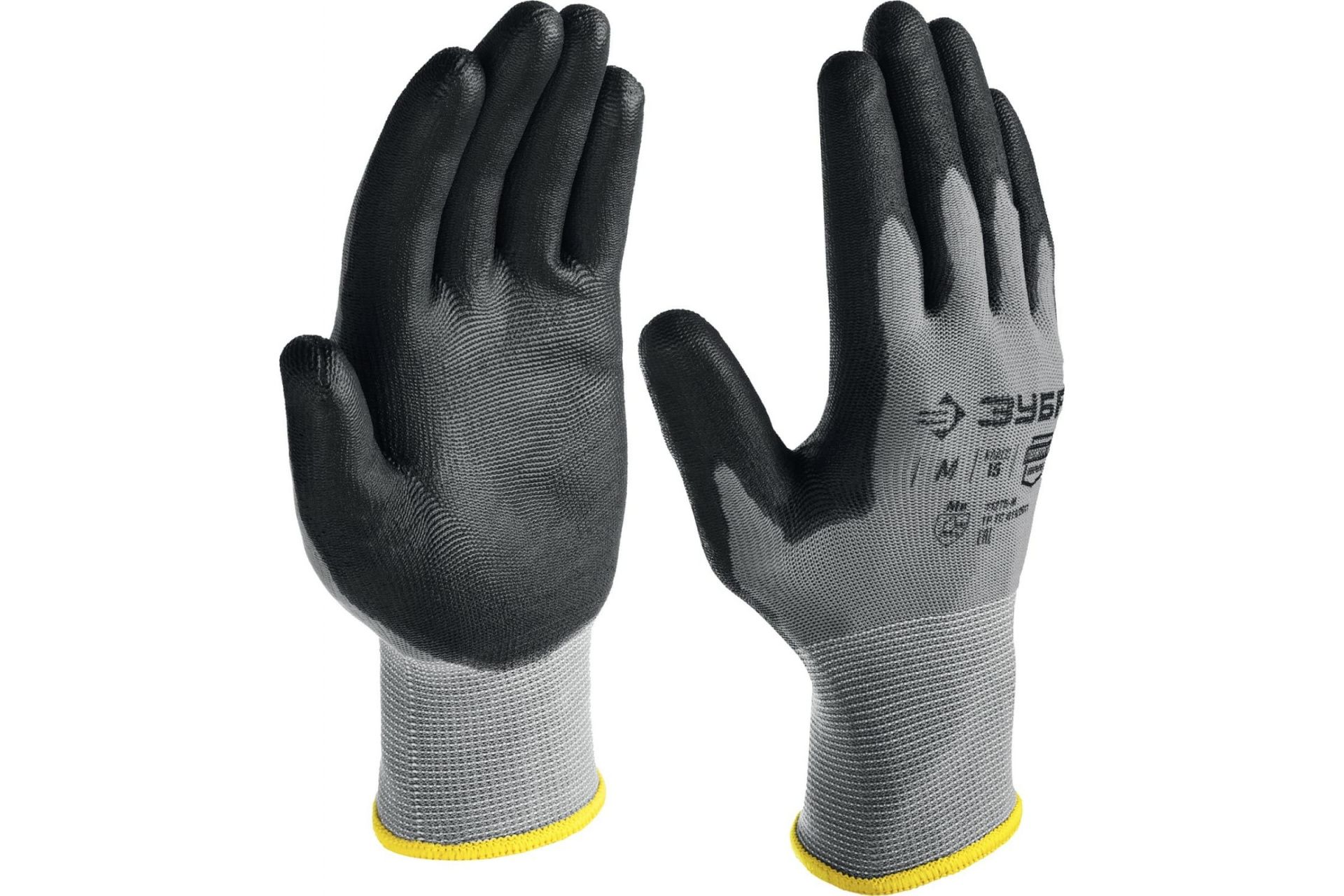 Перчатки с полиуретановым покрытием, удобны для точных работ. размер M, ЗУБР ТОЧНАЯ РАБОТА