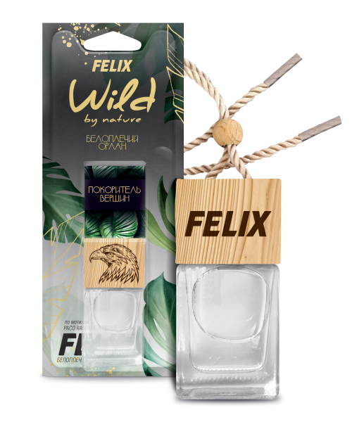 Ароматизатор подвесной (бутылочка) WILD BY NATURE Белоплечий орлан (FELIX)