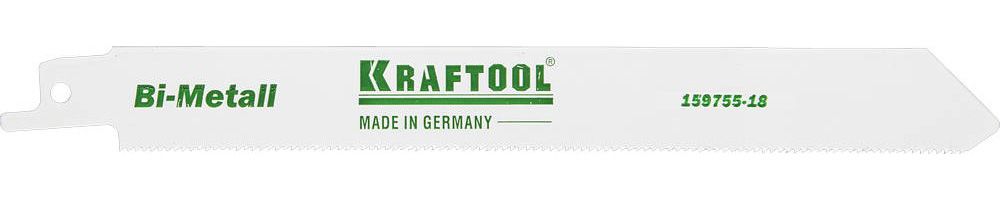 Полотно для эл/ножовки, S1122EF, Bi-Metall, по металлу, шаг 1,4мм, 180мм "INDUSTRIE QUALITAT" KRAFTOOL 