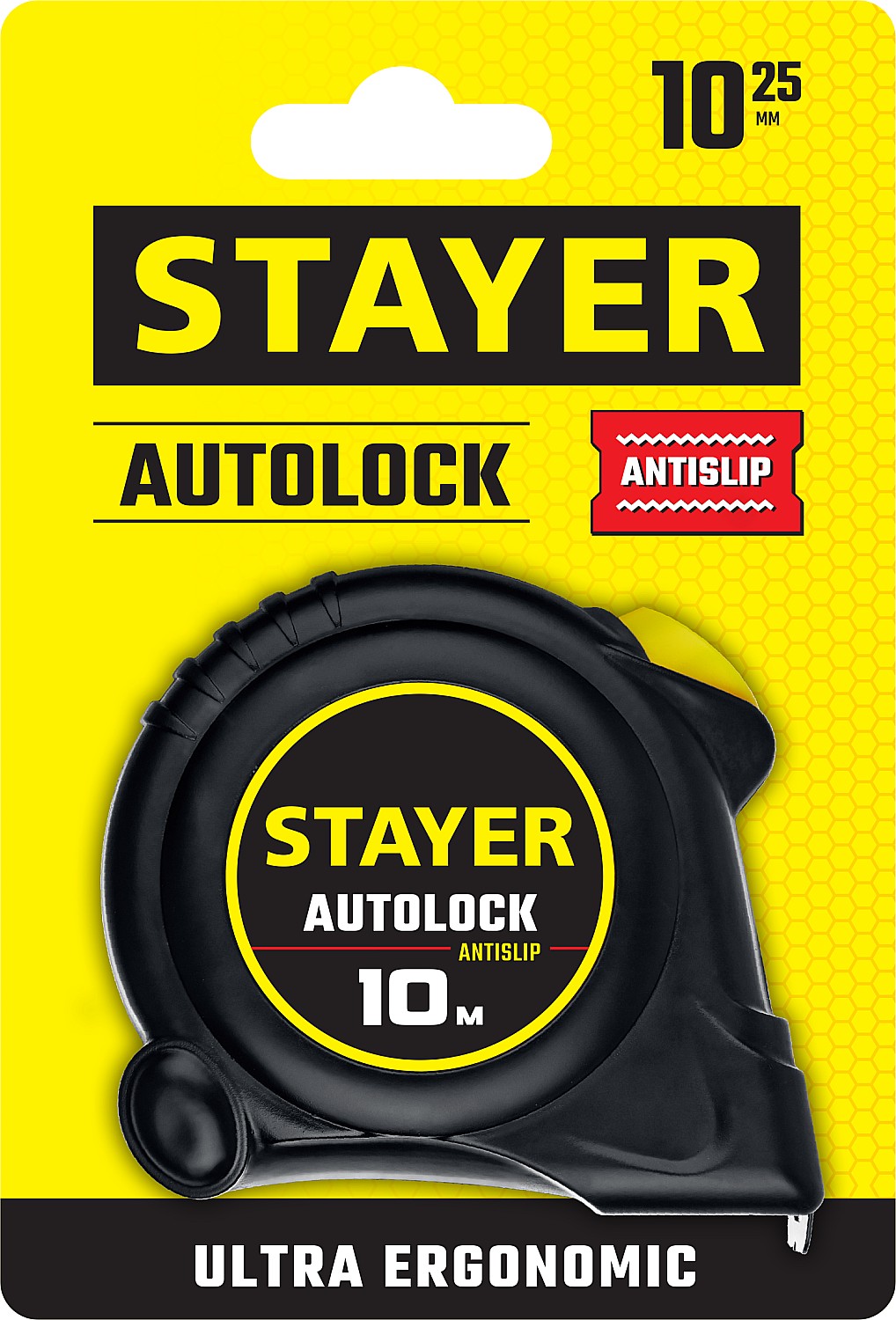 Рулетка с автостопом 10м / 25мм АutoLock STAYER
