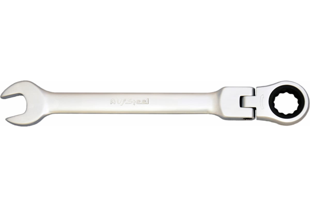 Ключ комбинированный трещоточный с шарниром 11мм "AV Steel" AV-315211