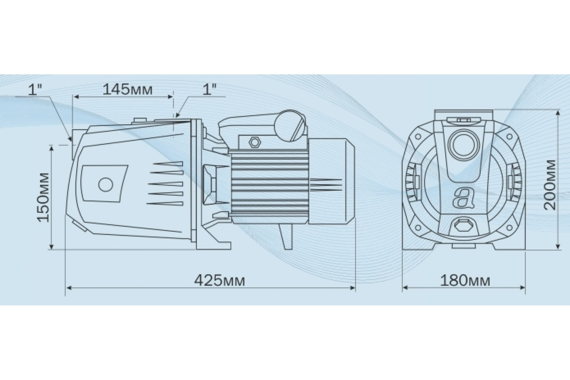 Насос поверхностный AQUARIO AJC-101B