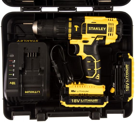 Шуруповерт аккумуляторный Stanley SCH201D2K Шуруповерт аккумуляторный Stanley SCH201D2K