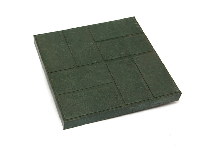 Плитка полимерпесчаная 450*450*30мм Зеленая