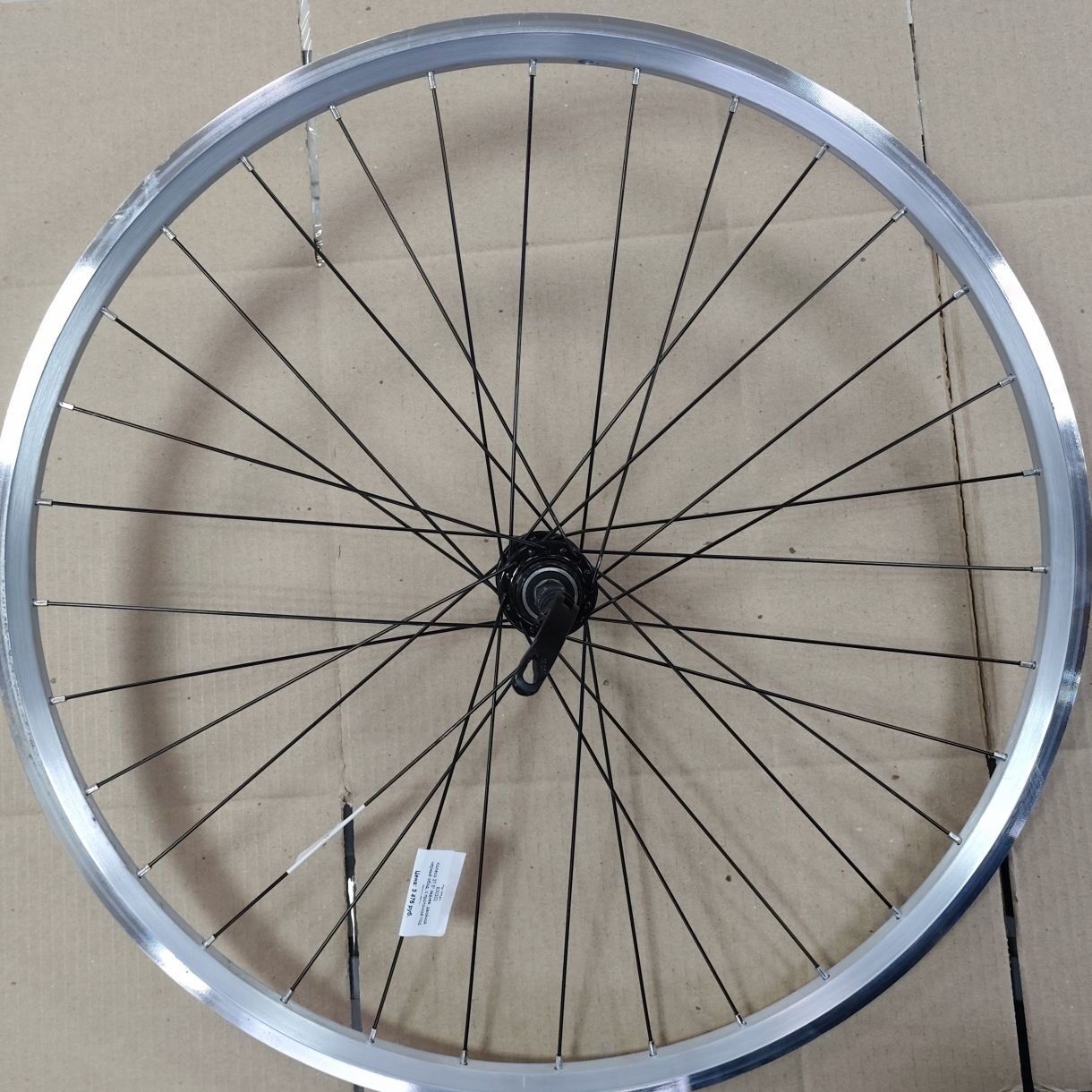 Колесо заднее 27.5" обод двойной алюм. серебр., диск, втулка под трещ. 7ск на промподшип. быстросъем