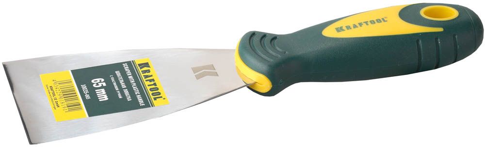 Шпательная лопатка с 2-компонент ручк, профилиров нержав полотно, 100мм KRAFTOOL