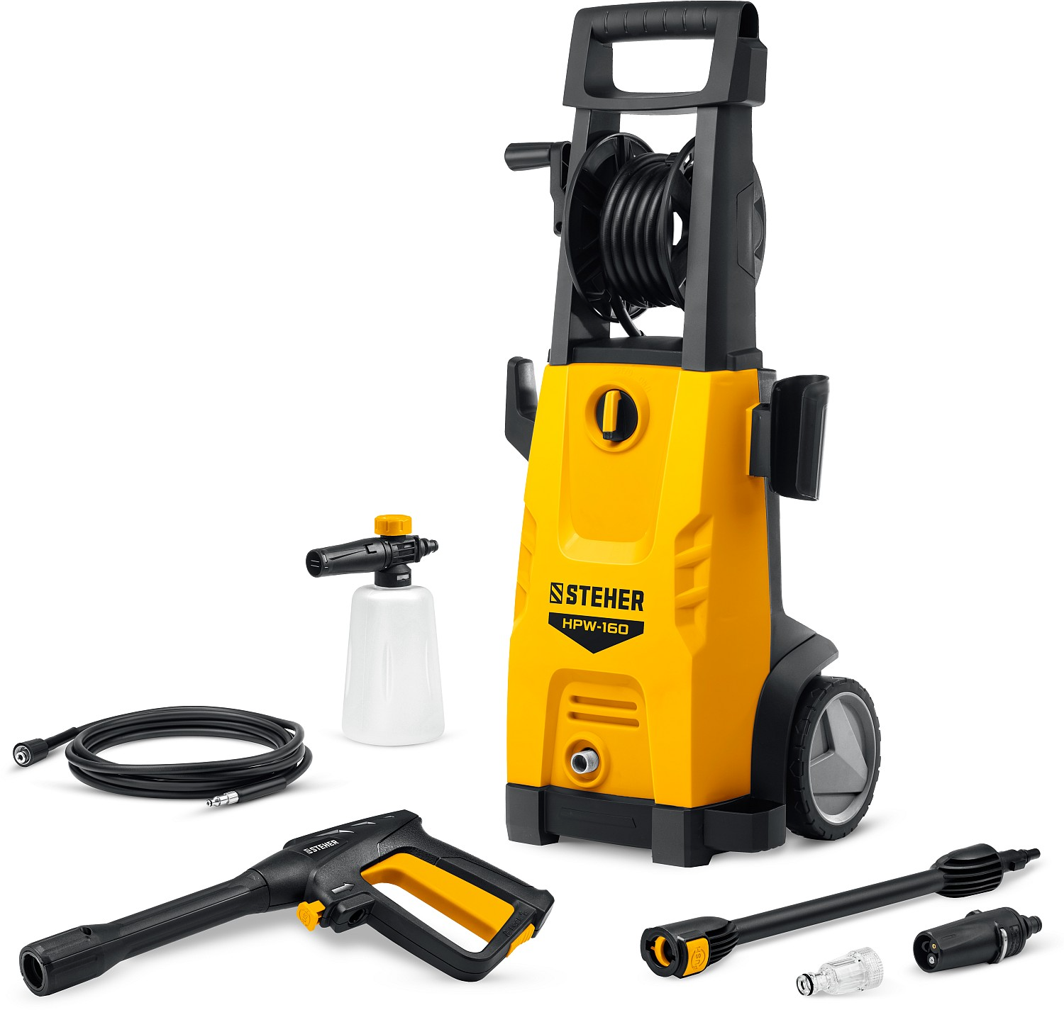 Мойка высокого давления STEHER 160 Атм, 2100 Вт, пистолет G-180 Мойка высокого давления STEHER 160 Атм, 2100 Вт, пистолет G-180