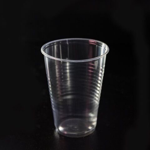 Стаканы одноразовые стаканы 200 мл, КОМПЛЕКТ 100 шт., пластиковые, "БЮДЖЕТ", прозрачные, ПП, холодное/горячее, LAIMA, 600933