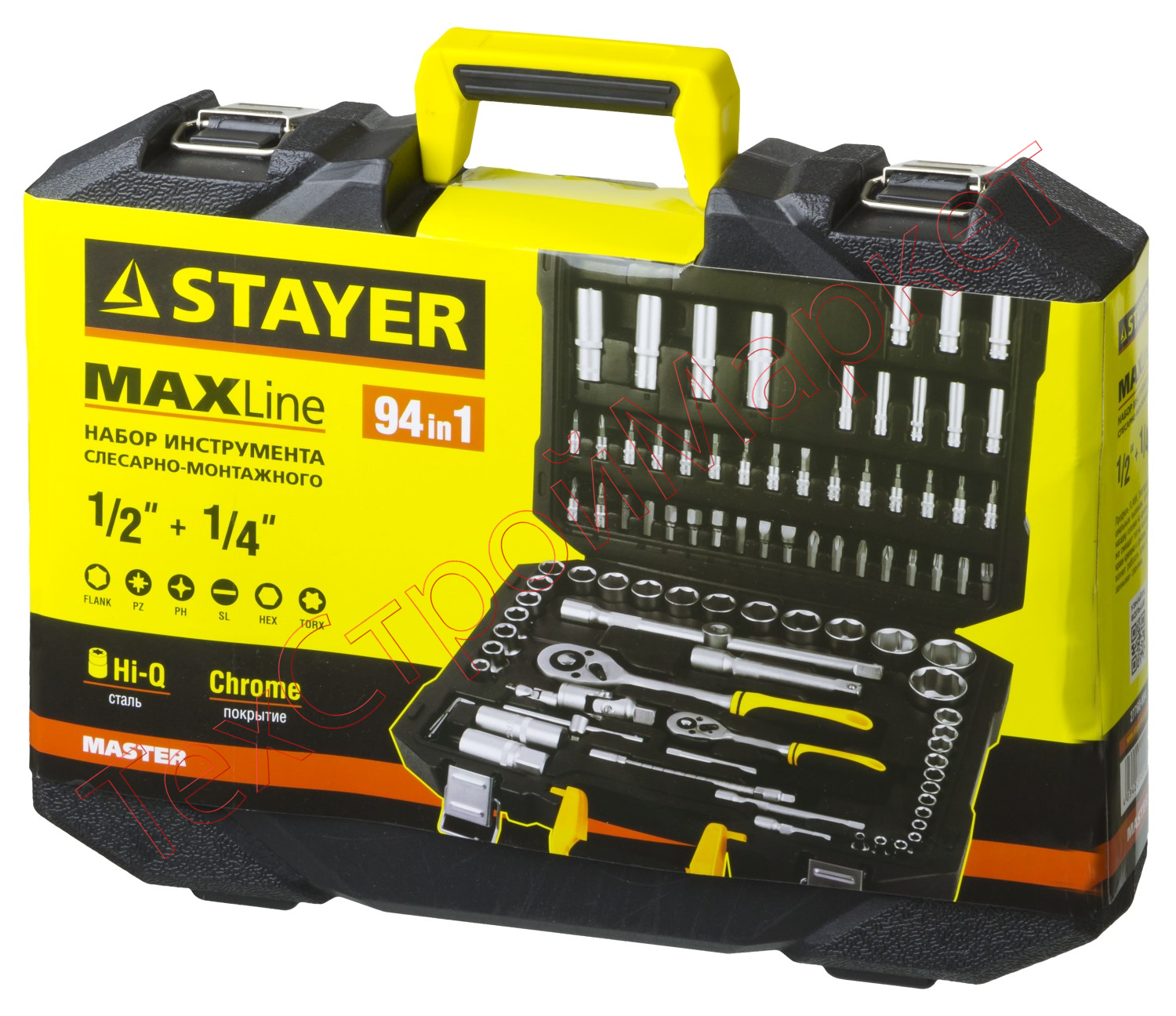 Набор слесарно-монтажного инструмента STAYER "MASTER", 94 предмета