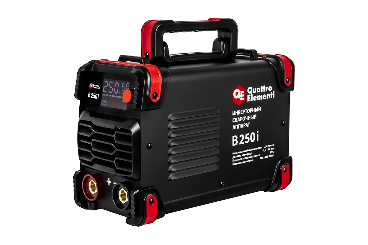 Аппарат электродной сварки B 250i (250 А, электрод до 5.0 мм, LED дисплей, TIG-Lift) QUATTRO ELEMENTI