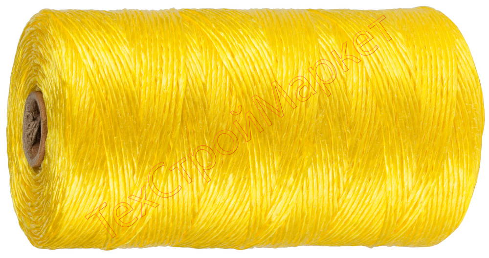 Шпагат STAYER многоцелевой полипропиленовый, d=1,5 мм, желтый, 60 м, 32 кгс, 0,8 ктекс