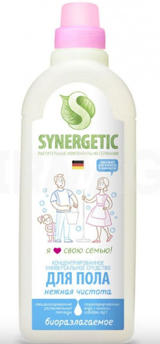 Универсальное моющее средство "Synergetic" Нежная чистота, концентрат, флакон, 0,75л. 101754/12