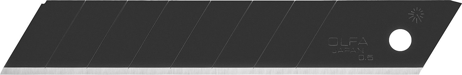 Лезвие OLFA BLACK MAX сегментированное, 8 сегментов, 18х100х0,5мм, 50шт