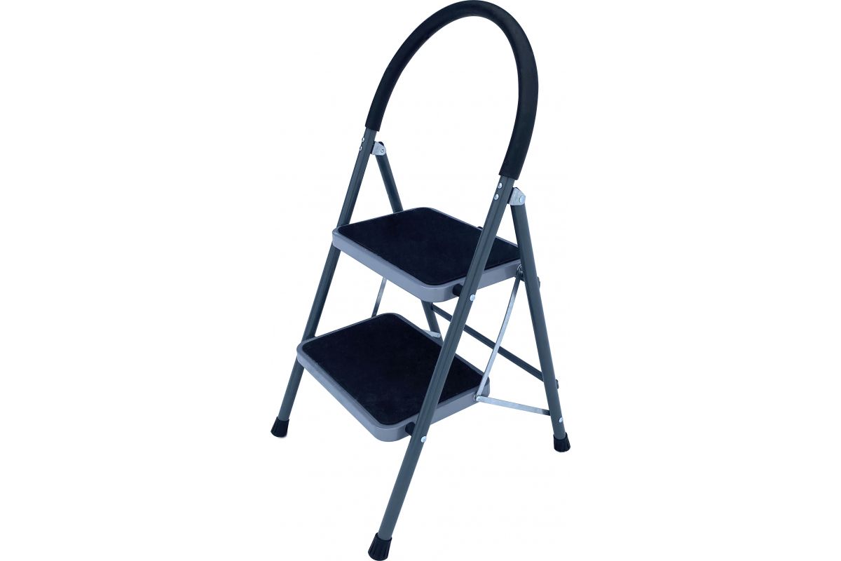 Стремянка - стул с широкими ступенями стальная 2ст. MCH202 (Алюмет)