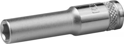 Головка торцовая , удлиненная, Cr-V, FLANK, хромосатинированная, 1/4", 8мм. KRAFTOOL "INDUSTRIE QUALITAT"
