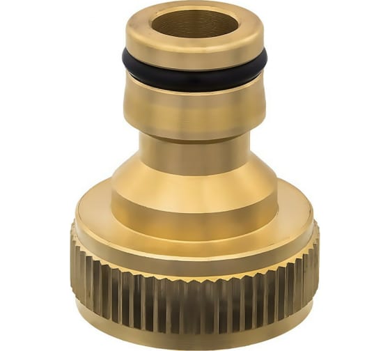 Штуцер для шланга QUATTRO ELEMENTI внутр. резьба  1/2" и 3/4" - БРС папа, латунь