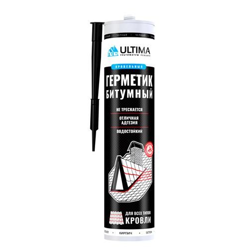 Герметик битумный для кровли Ultima Bitum, 260 мл
