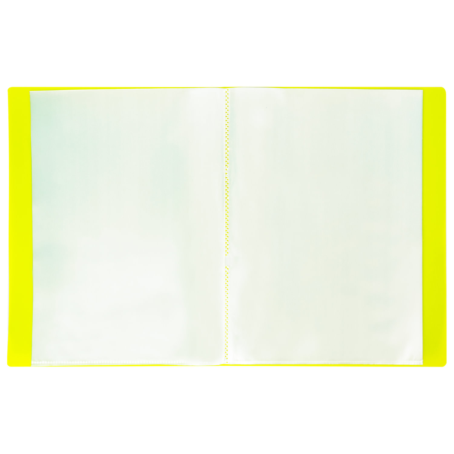 Папка 40 вкладышей "Neon", 25 мм, неоновая желтая, 700 мкм, BRAUBERG 