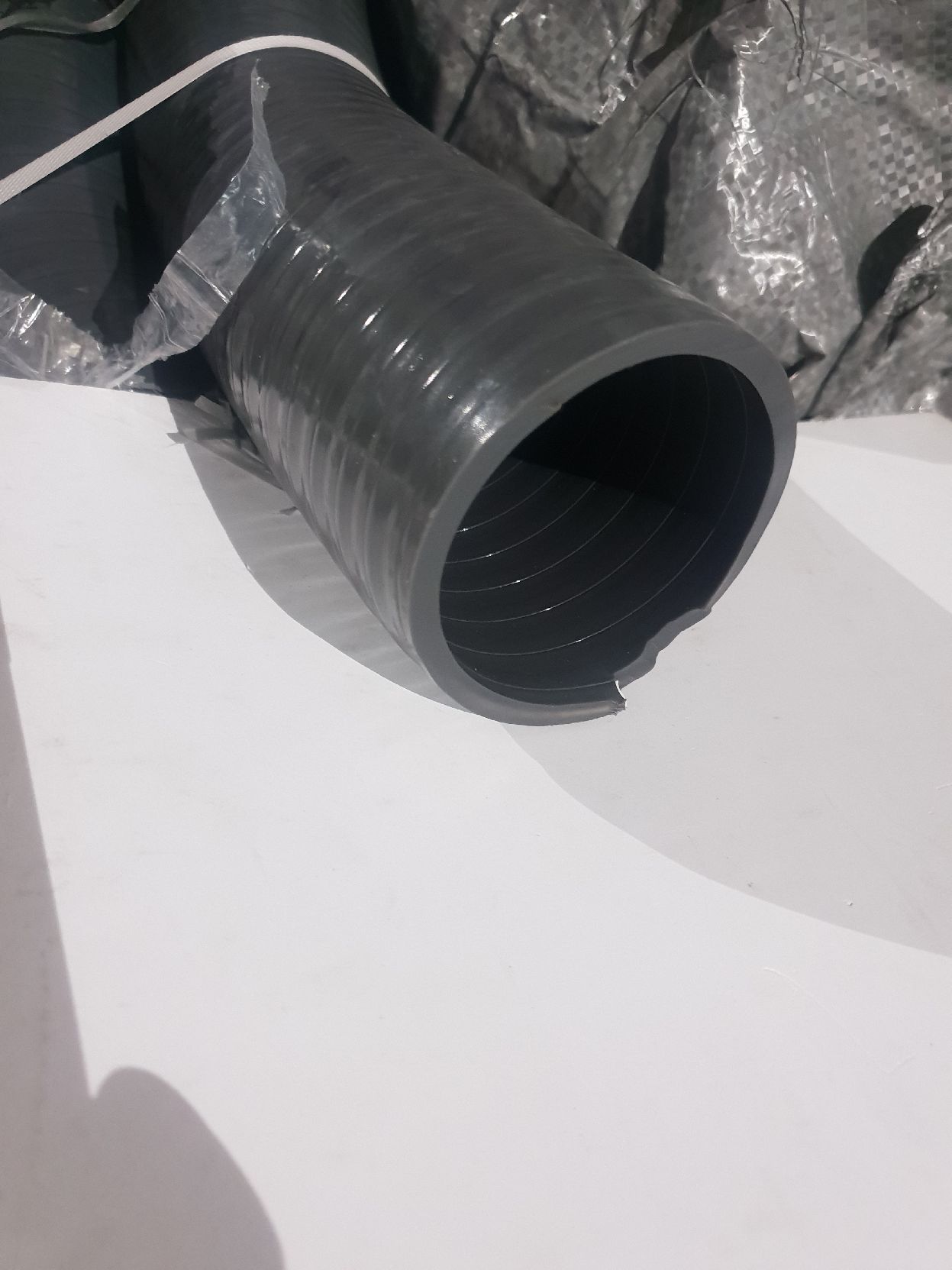 Шланг ассенизаторский 3"(диаметр 75 мм.) (10 метров) морозостойкий серый