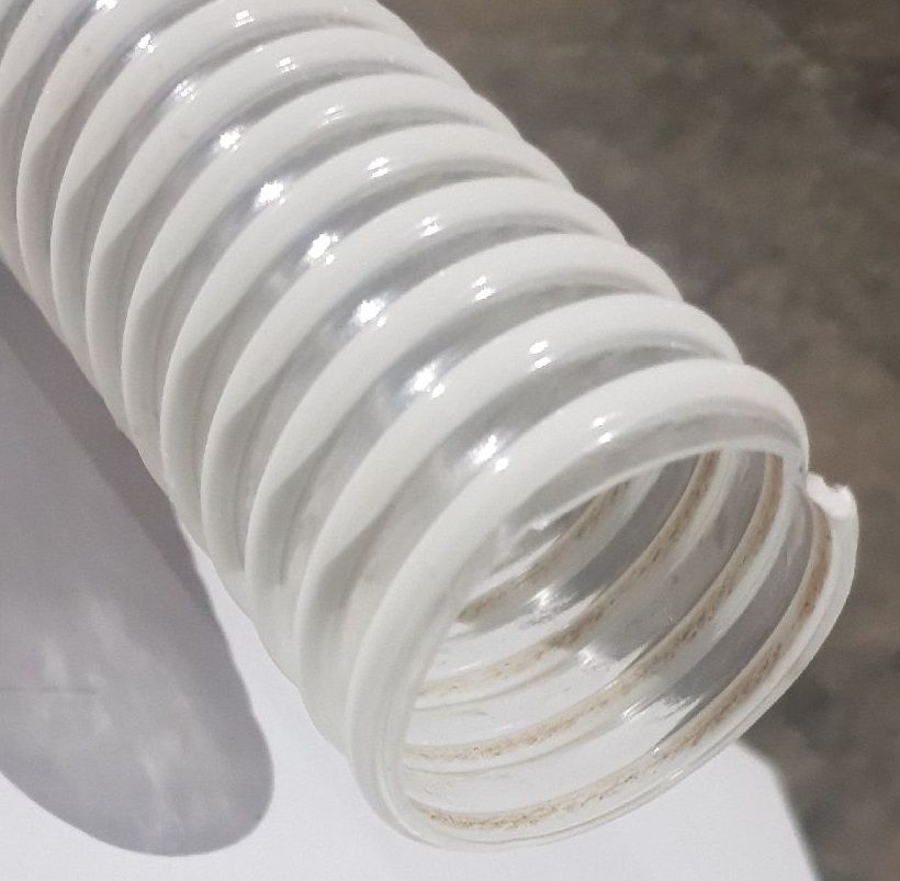 Шланг ПВХ ТИП-3 2"(50мм) спиральный слабонапорный морозостойкий  (10м) (400гр) (Белый