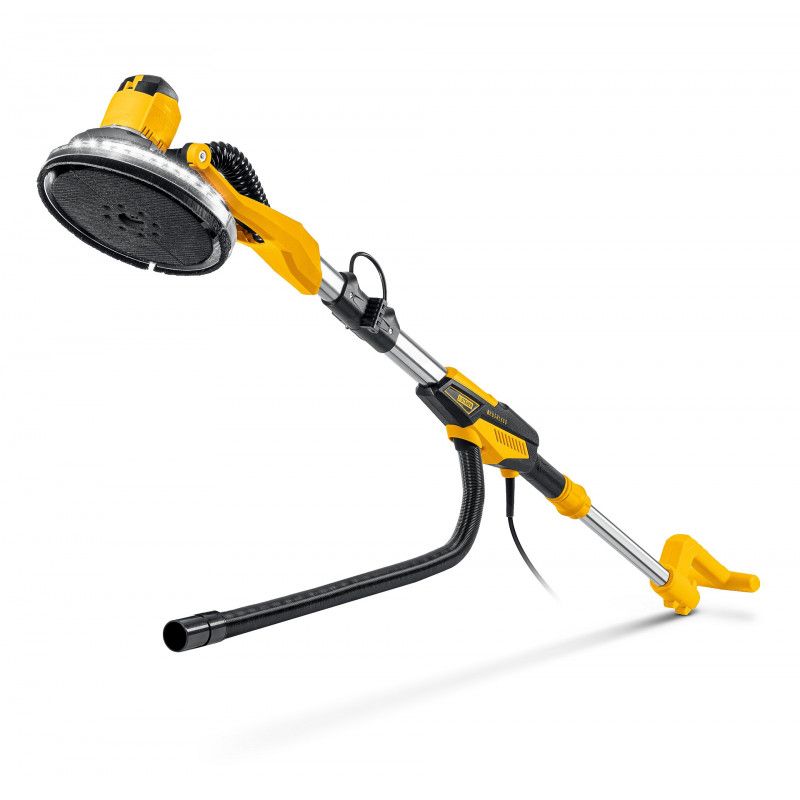 Шлифовальная машина для стен бесщеточная d225 мм, 500 Вт, подсветка, (жираф), кейс STEHER  Шлифовальная машина для стен бесщеточная d225 мм, 500 Вт, подсветка, (жираф), кейс STEHER