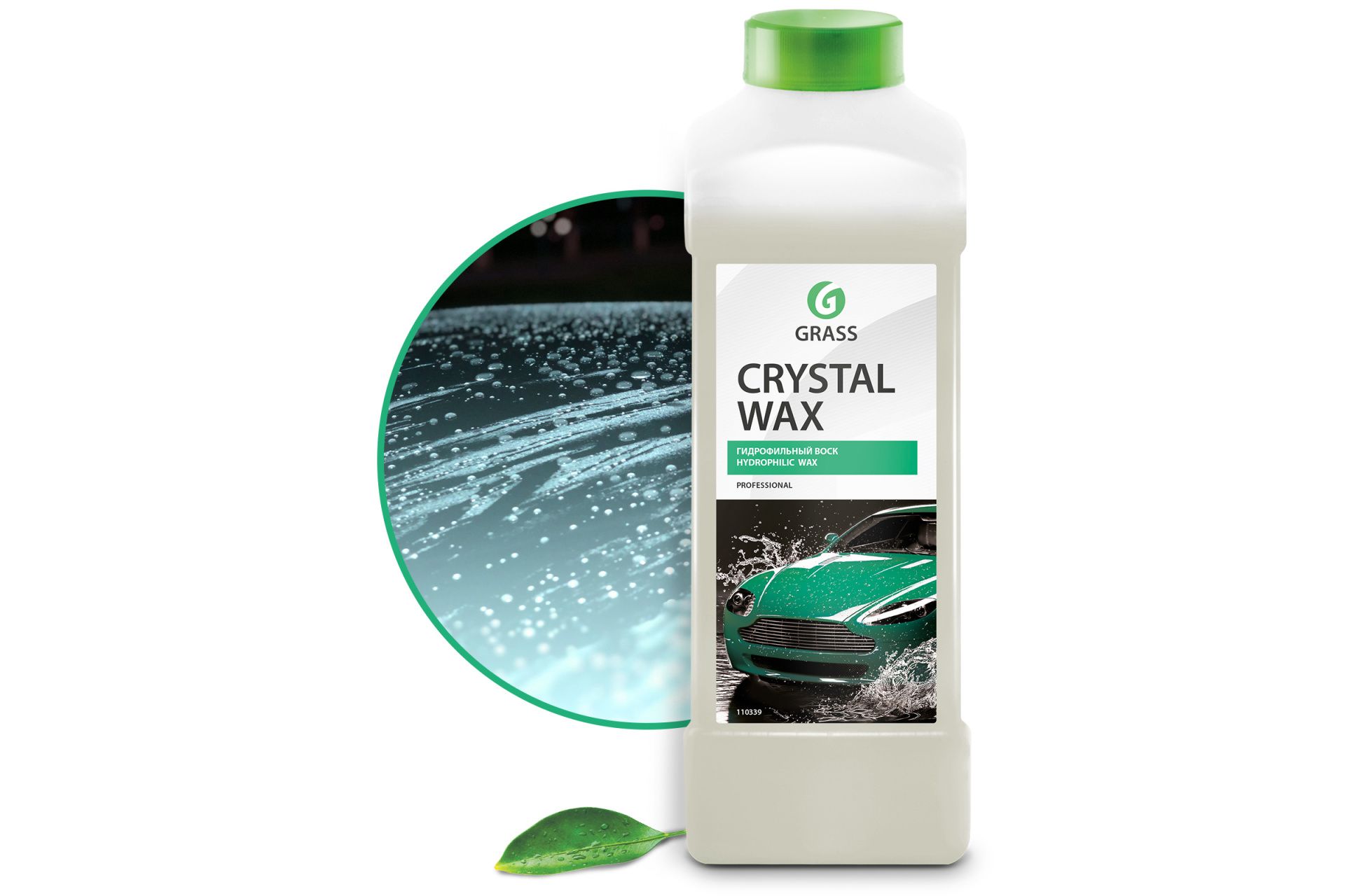Воск гидрофильный Crystal wax канистра 1л Grass 