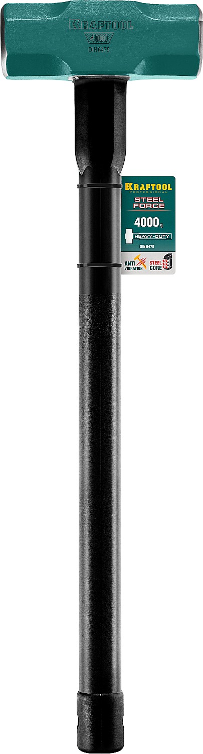 Кувалда со стальной удлинённой обрезиненной рукояткой 4 кг KRAFTOOL STEEL FORCE 2009-4