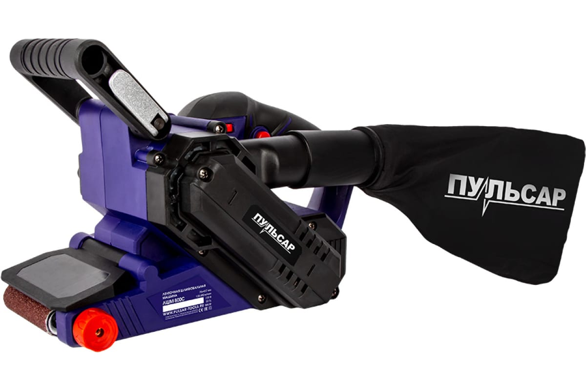 Шлифмашина ленточная ЛШМ 800С (800Вт, лента 76х457, 120-380м/мин, 3,3кг) ПУЛЬСАР Шлифмашина ленточная ЛШМ 800С (800Вт, лента 76х457, 120-380м/мин, 3,3кг) ПУЛЬСАР