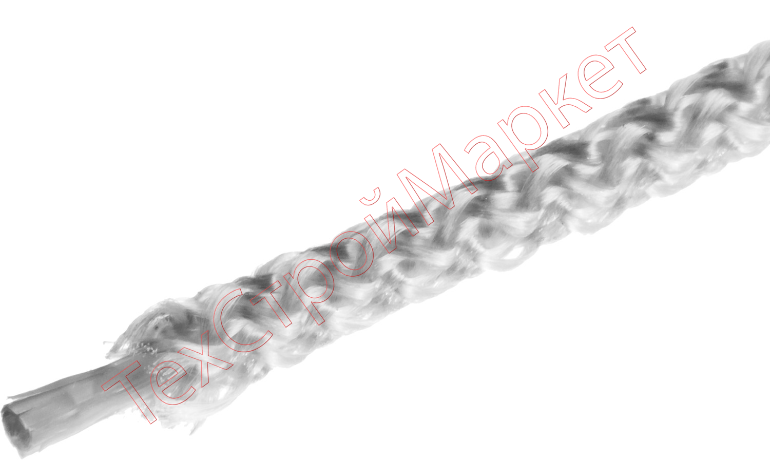 Шнур вязаный полипропиленовый СИБИН с сердечником, белый, длина 20 метров, диаметр 5 мм