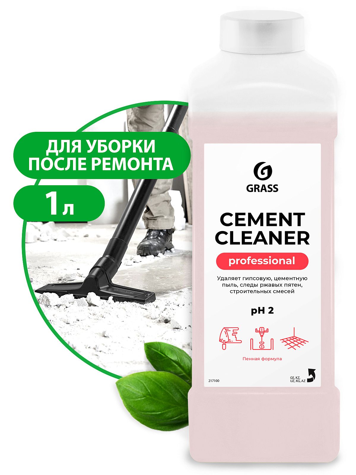 Очиститель после ремонта "Cement Cleaner"(канистра 1 л)