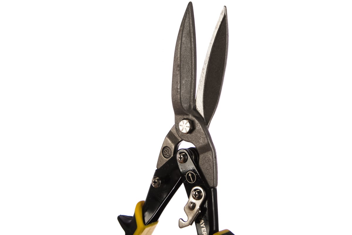Ножницы по металлу рычажные STAYER "MAX-Cut" 290мм, прямые удлин, кованая Cr-V сталь