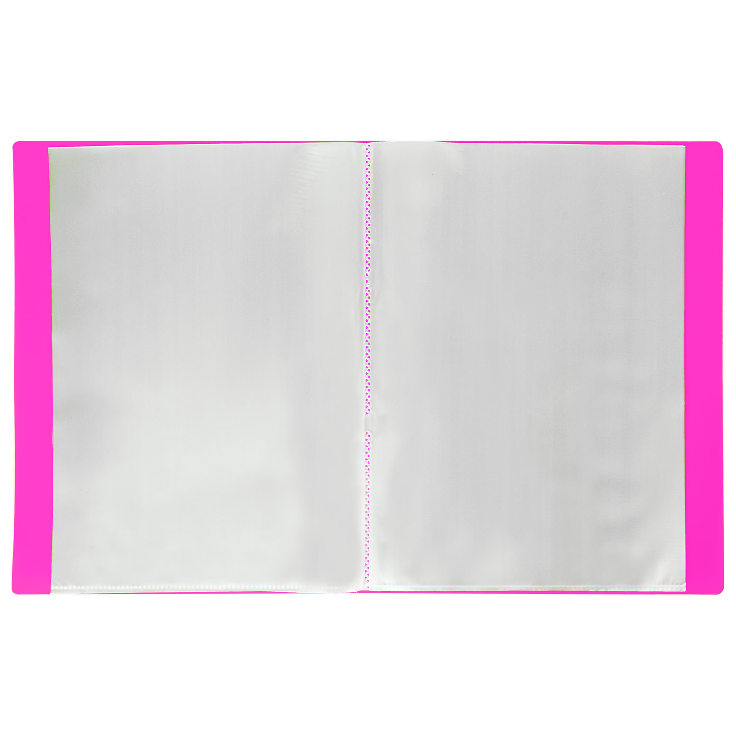 Папка 40 вкладышей "Neon", 25 мм, неоновая розовая, 700 мкм, BRAUBERG 