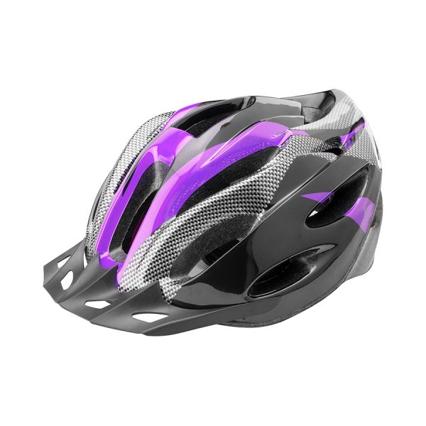 Шлем защитный FSD-HL021 (out-mold) L, черно-пурпурный